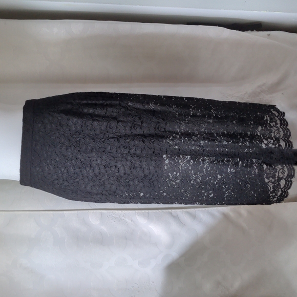 Babaton Dresses & Skirts - Babaton - Black Lace Pencil Skirt (6)